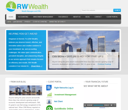 The new RW WEALTH home page!!